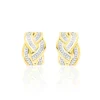 Clearance Histoire d'Or Boucles D'oreilles Puces Leopoldine Or Jaune Diamant