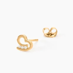 Histoire d'Or Boucles D'oreilles Puces Laela Plaqué Or Jaune Oxyde De Zirconium* Boucles D'Oreilles|Boucles D'Oreilles Fantaisie