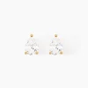 Histoire d'Or Boucles D'oreilles Puces Lyncia Plaqué Or Jaune Oxyde De Zirconium* Boucles D'Oreilles|Boucles D'Oreilles Fantaisie