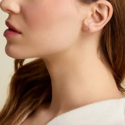 Histoire d'Or Boucles D'oreilles Puces Lorens Or Jaune Oxyde De Zirconium