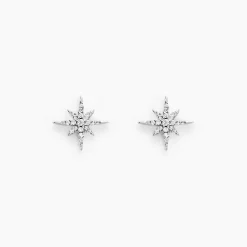 Histoire d'Or Boucles D'oreilles Puces Lysianne Argent Blanc Oxyde De Zirconium* Boucles D'Oreilles|Boucles D'Oreilles Fantaisie