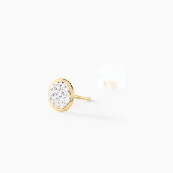 Histoire d'Or Boucles D'oreilles Puces Lane Or Jaune Strass* Boucles D'Oreilles|Clous D'Oreilles