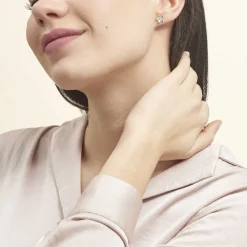 Histoire d'Or Boucles D'oreilles Puces Locmae Argent Blanc* Boucles D'Oreilles|Boucles D'Oreilles Fantaisie