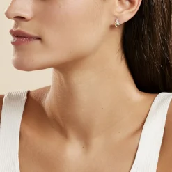 Outlet Histoire d'Or Boucles D'oreilles Puces Loubra Or Jaune Emeraude