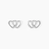Hot Histoire d'Or Boucles D'oreilles Puces Lehinaae Argent Blanc