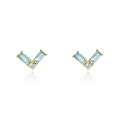 Histoire d'Or Boucles D'oreilles Puces Lavender Or Jaune Topaze* Boucles D'Oreilles|Clous D'Oreilles