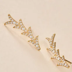 Histoire d'Or Boucles D'oreilles Puces Ligeia Or Jaune Oxyde De Zirconium* Boucles D'Oreilles|Clous D'Oreilles