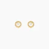 Hot Histoire d'Or Boucles D'Oreilles Puces Mette Or Jaune Oxyde De Zirconium