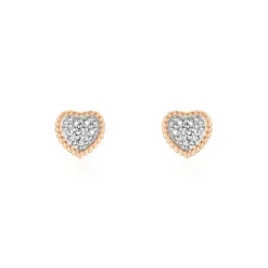 Hot Histoire d'Or Boucles D'oreilles Puces Mon 1er Diamant or rose diamant