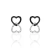 Histoire d'Or Boucles D'oreilles Puces Miranda Or Blanc Diamant