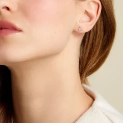 Histoire d'Or Boucles D'oreilles Puces Maralyn Or Jaune Oxyde De Zirconium