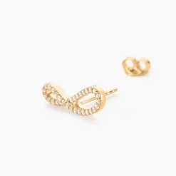 Discount Histoire d'Or Boucles D'oreilles Puces Marlie Plaqué Or Jaune Oxyde De Zirconium