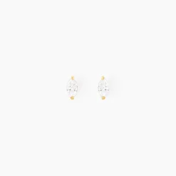 Discount Histoire d'Or Boucles D'oreilles Puces Muflier Or Jaune Oxyde