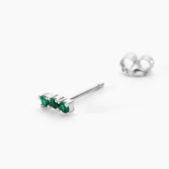 Histoire d'Or Boucles D'oreilles Puces Mai-ly Argent Blanc Spinelle* Boucles D'Oreilles|Boucles D'Oreilles Fantaisie