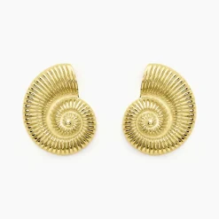 Histoire d'Or Boucles D'oreilles Puces Mermaid Acier Jaune* Boucles D'Oreilles|Boucles D'Oreilles Fantaisie