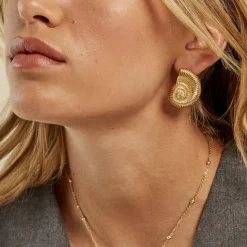 Histoire d'Or Boucles D'oreilles Puces Mermaid Acier Jaune* Boucles D'Oreilles|Boucles D'Oreilles Fantaisie