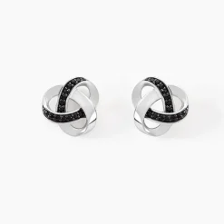Hot Histoire d'Or Boucles D'oreilles Puces Melina Argent Blanc Oxyde De Zirconium