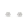Histoire d'Or Boucles D'oreilles Puces Magnolia Or Blanc Diamant* Boucles D'Oreilles|Clous D'Oreilles