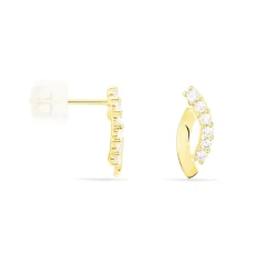 Histoire d'Or Boucles D'oreilles Puces Marlyatou Or Jaune Oxyde De Zirconium* Boucles D'Oreilles|Clous D'Oreilles
