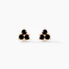Histoire d'Or Boucles D'oreilles Puces Midnight Royalty Plaqué Or Jaune Oxyde* Boucles D'Oreilles|Boucles D'Oreilles Fantaisie