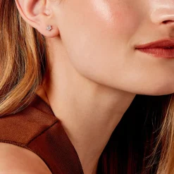 Histoire d'Or Boucles D'oreilles Puces Meriame Argent Blanc Oxyde De Zirconium* Boucles D'Oreilles|Boucles D'Oreilles Fantaisie