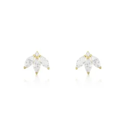 Histoire d'Or Boucles D'oreilles Puces Margret Or Jaune Oxyde De Zirconium* Boucles D'Oreilles|Clous D'Oreilles