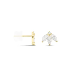 Histoire d'Or Boucles D'oreilles Puces Margret Or Jaune Oxyde De Zirconium* Boucles D'Oreilles|Clous D'Oreilles
