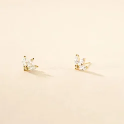 Histoire d'Or Boucles D'oreilles Puces Margret Or Jaune Oxyde De Zirconium* Boucles D'Oreilles|Clous D'Oreilles