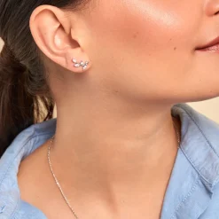 Histoire d'Or Boucles D'oreilles Puces Milda Argent Blanc Oxyde De Zirconium* Boucles D'Oreilles|Boucles D'Oreilles Fantaisie