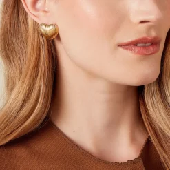 Online Histoire d'Or Boucles D'oreilles Puces Nolene Acier Jaune