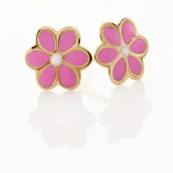 Histoire d'Or Boucles D'oreilles Puces Or Jaune Talia Email* Boucles D'Oreilles|Clous D'Oreilles