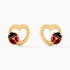 Histoire d'Or Boucles D'oreilles Puces Or Jaune Syringa Smalto* Boucles D'Oreilles|Clous D'Oreilles