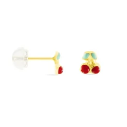 Histoire d'Or Boucles D'oreilles Puces Or Jaune Helicie Email* Boucles D'Oreilles|Clous D'Oreilles