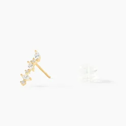 Histoire d'Or Boucles D'oreilles Puces Or Jaune Fortunella Oxydes De Zirconium* Boucles D'Oreilles|Clous D'Oreilles