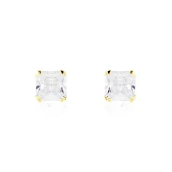 Sale Histoire d'Or Boucles D'oreilles Puces Or Jaune Doreen Oxydes De Zirconium or jaune oxyde