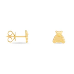 Discount Histoire d'Or Boucles D'oreilles Puces Ours Or Or Jaune