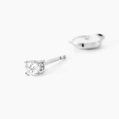 Online Histoire d'Or Boucles D'oreilles Puces Or Blanc Aphrodite Diamants or blanc diamant