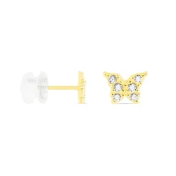 Histoire d'Or Boucles D'oreilles Puces Or Jaune Fragaria Oxydes* Boucles D'Oreilles|Clous D'Oreilles