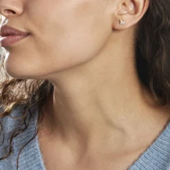 Histoire d'Or Boucles D'oreilles Puces Or Jaune Fragaria Oxydes* Boucles D'Oreilles|Clous D'Oreilles