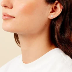 Histoire d'Or Boucles D'oreilles Puces Oliviane Argent Blanc Oxyde De Zirconium* Boucles D'Oreilles|Boucles D'Oreilles Fantaisie