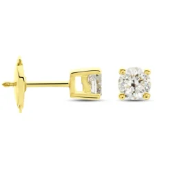 Discount Histoire d'Or Boucles D'oreilles Puces Or Jaune Victoria Diamants