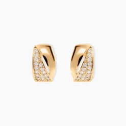 Discount Histoire d'Or Boucles D'oreilles Puces Oliwia Plaqué Or Jaune Oxyde De Zirconium