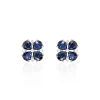 Histoire d'Or Boucles D'oreilles Puces Or Laura Blanc Saphir Et Diamant* Boucles D'Oreilles|Clous D'Oreilles