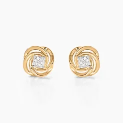 Histoire d'Or Boucles D'oreilles Puces Or Jaune Urlanie Diamants
