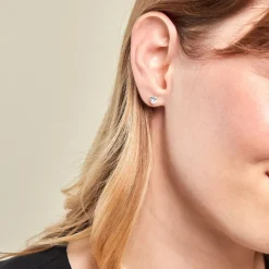 Histoire d'Or Boucles D'oreilles Puces Or Blanc Katherine Oxyde De Zirconium* Boucles D'Oreilles|Clous D'Oreilles