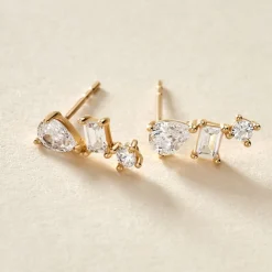 Histoire d'Or Boucles D'oreilles Puces Osip Or Jaune Oxyde De Zirconium* Boucles D'Oreilles|Clous D'Oreilles