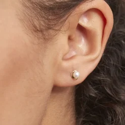 Histoire d'Or Boucles D'oreilles Puces Odelle Or Jaune Perle De Culture* Boucles D'Oreilles|Clous D'Oreilles