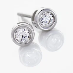 Histoire d'Or Boucles D'oreilles Puces Or Blanc Agota Diamants* Boucles D'Oreilles|Clous D'Oreilles