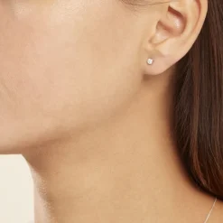 Histoire d'Or Boucles D'oreilles Puces Or Blanc Agota Diamants* Boucles D'Oreilles|Clous D'Oreilles