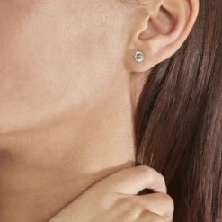 Outlet Histoire d'Or Boucles D'oreilles Puces Or Jaune Katherina Oxyde De Zirconium or jaune oxyde